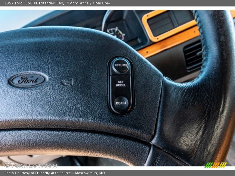Oxford White / Opal Grey 1997 Ford F350 XL Extended Cab