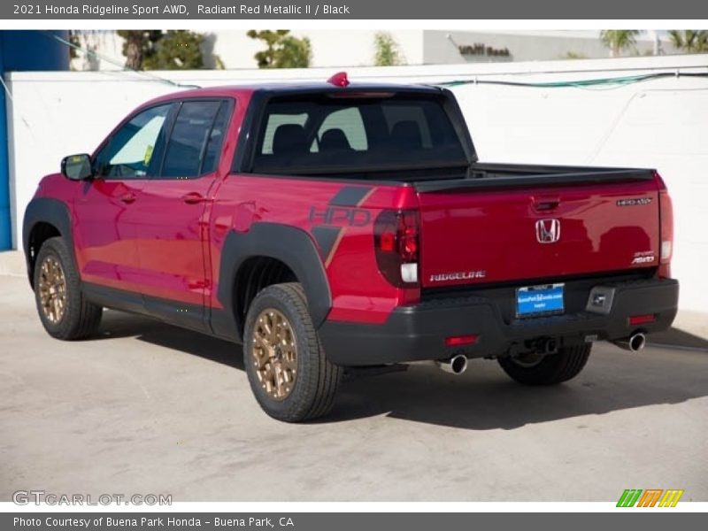 Radiant Red Metallic II / Black 2021 Honda Ridgeline Sport AWD