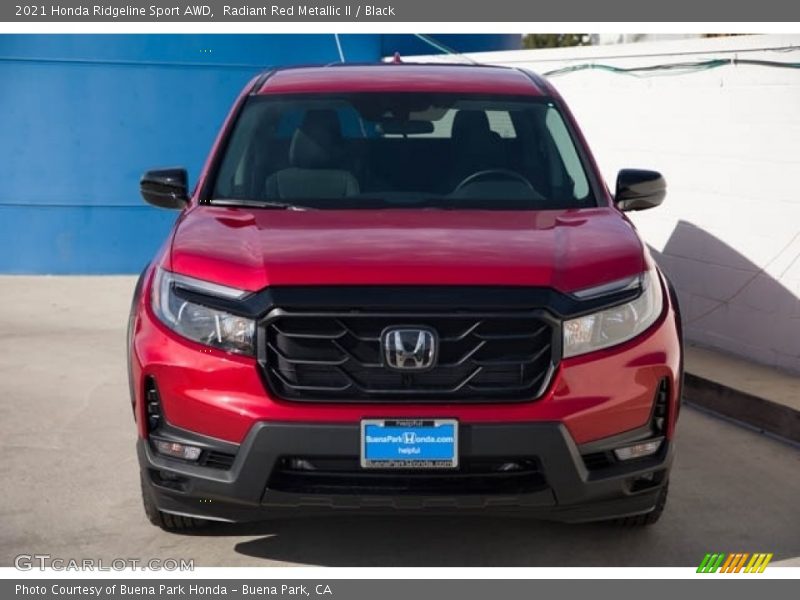 Radiant Red Metallic II / Black 2021 Honda Ridgeline Sport AWD