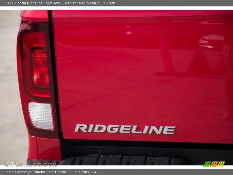 Radiant Red Metallic II / Black 2021 Honda Ridgeline Sport AWD