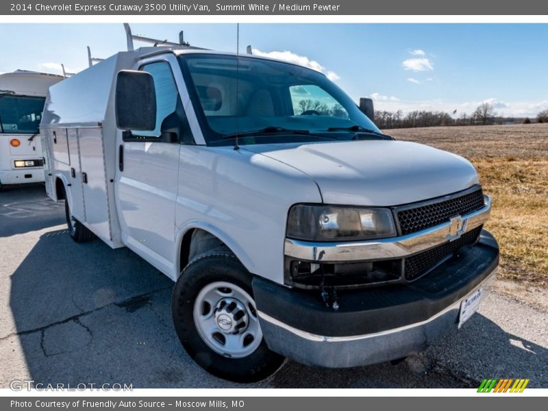 Summit White / Medium Pewter 2014 Chevrolet Express Cutaway 3500 Utility Van