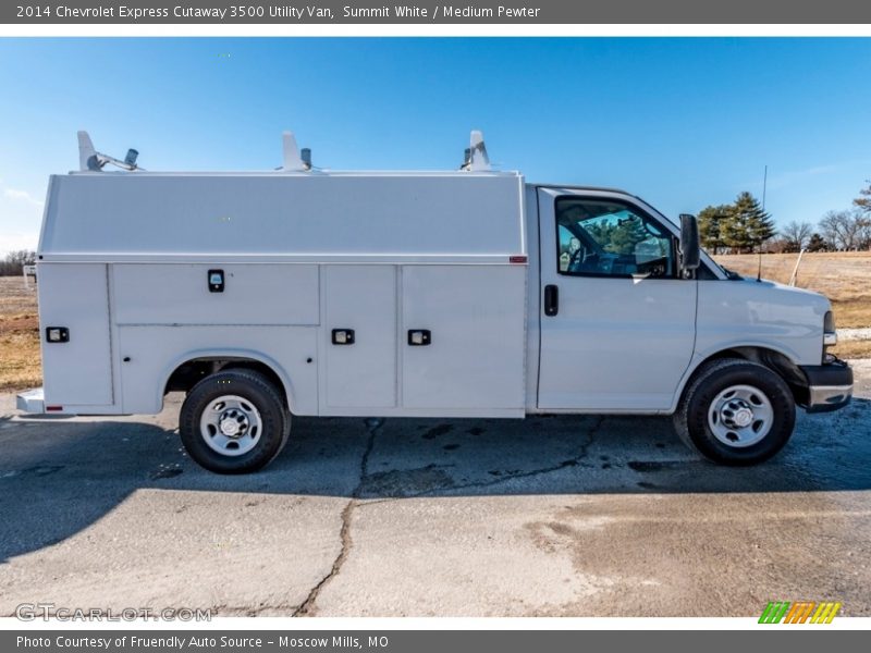 Summit White / Medium Pewter 2014 Chevrolet Express Cutaway 3500 Utility Van