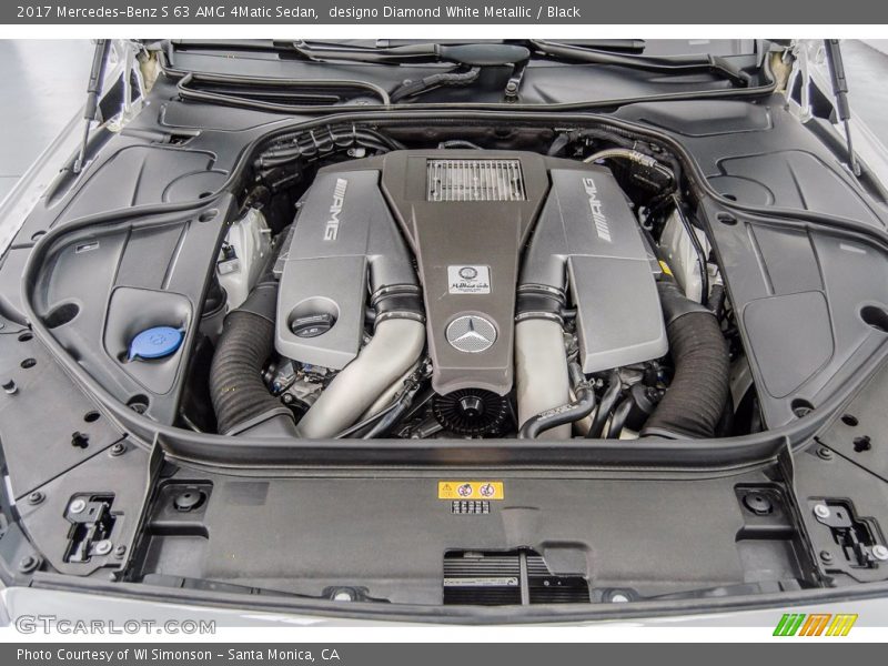  2017 S 63 AMG 4Matic Sedan Engine - 5.5 Liter AMG biturbo DOHC 32-Valve VVT V8