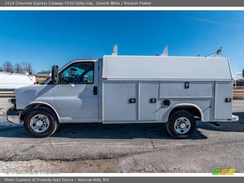 Summit White / Medium Pewter 2014 Chevrolet Express Cutaway 3500 Utility Van