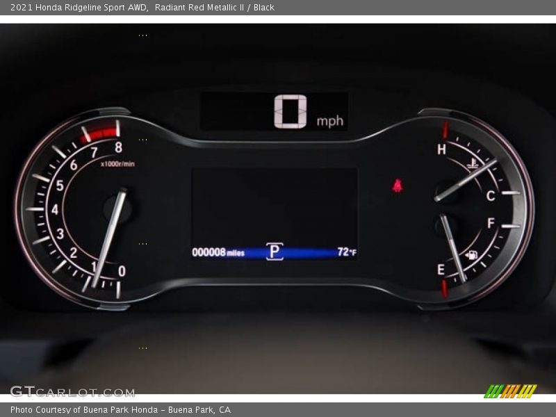 Radiant Red Metallic II / Black 2021 Honda Ridgeline Sport AWD