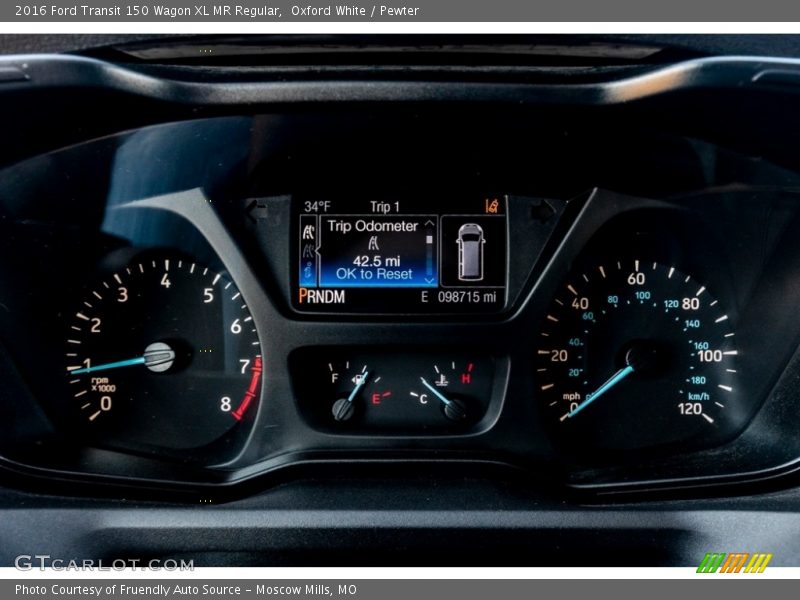  2016 Transit 150 Wagon XL MR Regular 150 Wagon XL MR Regular Gauges