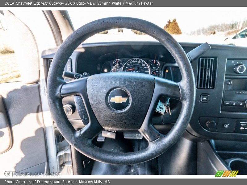 Summit White / Medium Pewter 2014 Chevrolet Express Cutaway 3500 Utility Van