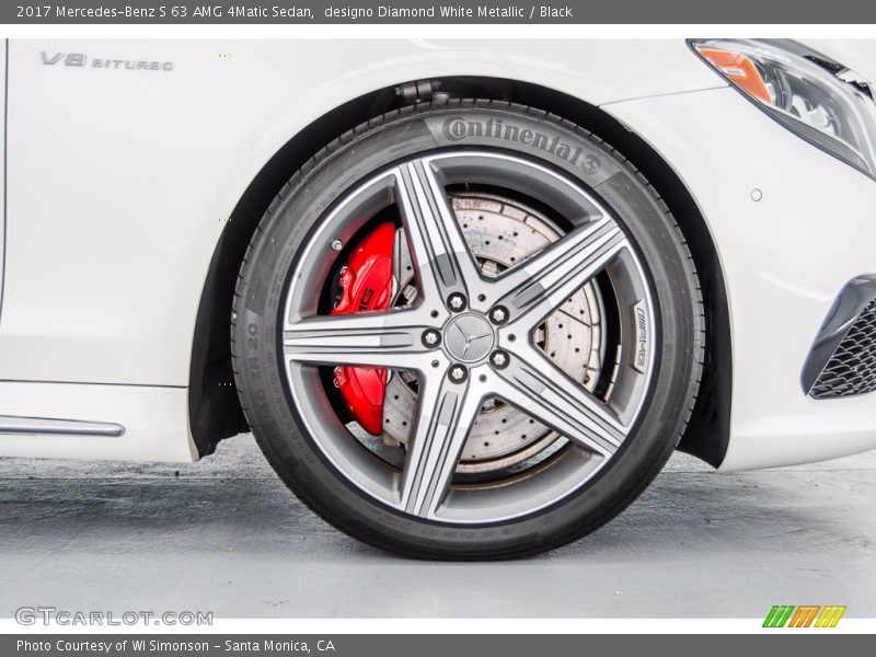 designo Diamond White Metallic / Black 2017 Mercedes-Benz S 63 AMG 4Matic Sedan