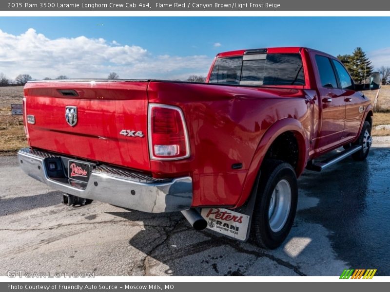 Flame Red / Canyon Brown/Light Frost Beige 2015 Ram 3500 Laramie Longhorn Crew Cab 4x4