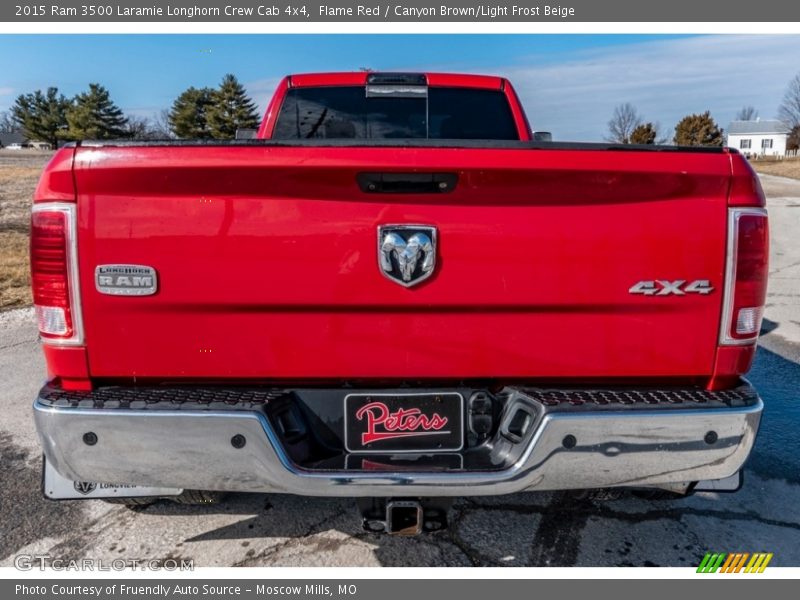 Flame Red / Canyon Brown/Light Frost Beige 2015 Ram 3500 Laramie Longhorn Crew Cab 4x4