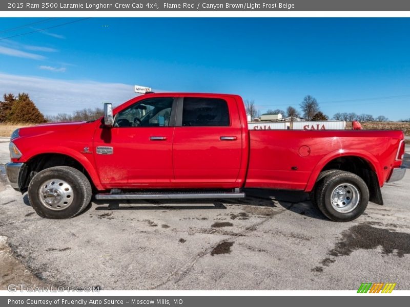  2015 3500 Laramie Longhorn Crew Cab 4x4 Flame Red