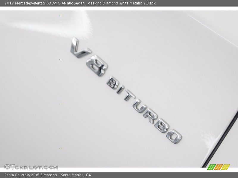 designo Diamond White Metallic / Black 2017 Mercedes-Benz S 63 AMG 4Matic Sedan