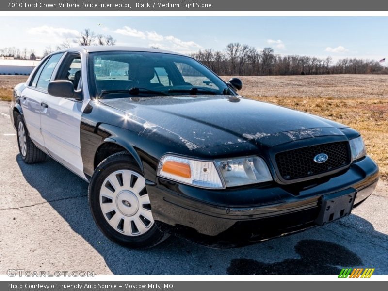 Front 3/4 View of 2010 Crown Victoria Police Interceptor