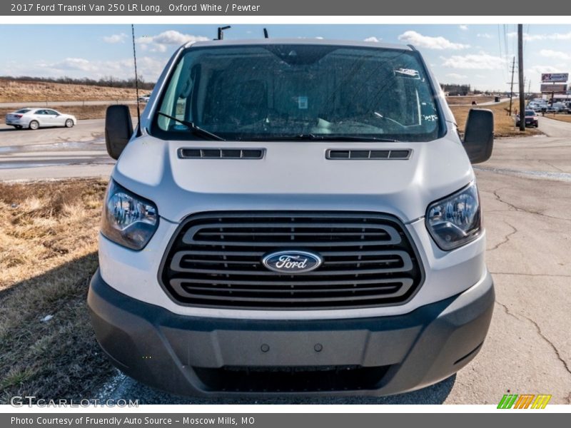 Oxford White / Pewter 2017 Ford Transit Van 250 LR Long