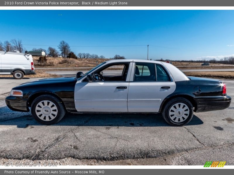 Black / Medium Light Stone 2010 Ford Crown Victoria Police Interceptor