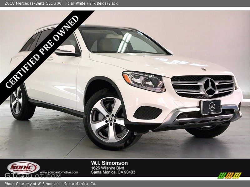 Polar White / Silk Beige/Black 2018 Mercedes-Benz GLC 300