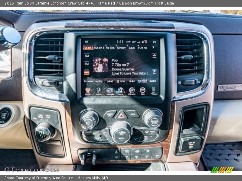 Flame Red / Canyon Brown/Light Frost Beige 2015 Ram 3500 Laramie Longhorn Crew Cab 4x4