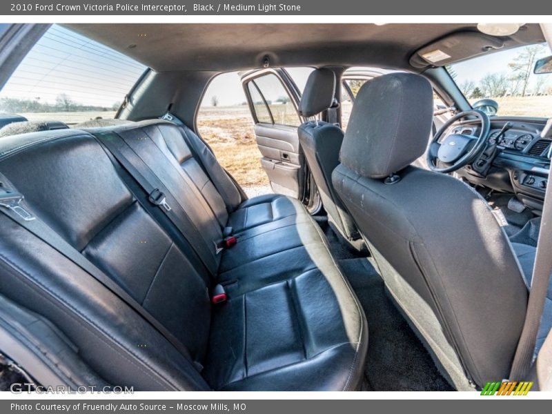 Rear Seat of 2010 Crown Victoria Police Interceptor
