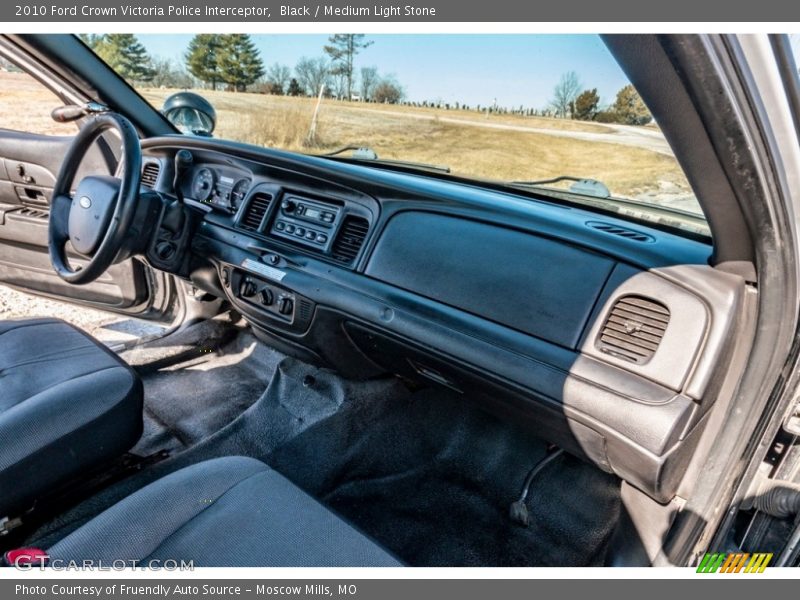 Black / Medium Light Stone 2010 Ford Crown Victoria Police Interceptor