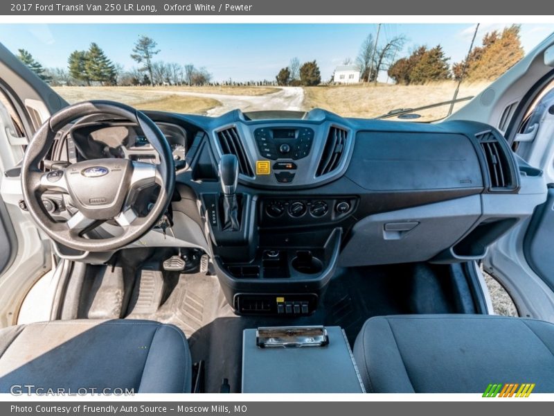 Oxford White / Pewter 2017 Ford Transit Van 250 LR Long