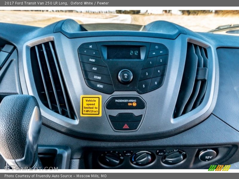 Oxford White / Pewter 2017 Ford Transit Van 250 LR Long