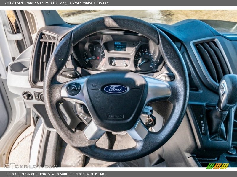 Oxford White / Pewter 2017 Ford Transit Van 250 LR Long