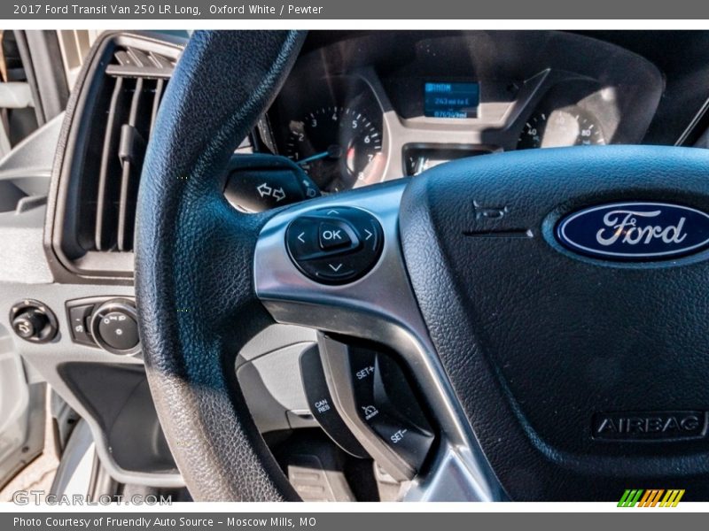 Oxford White / Pewter 2017 Ford Transit Van 250 LR Long