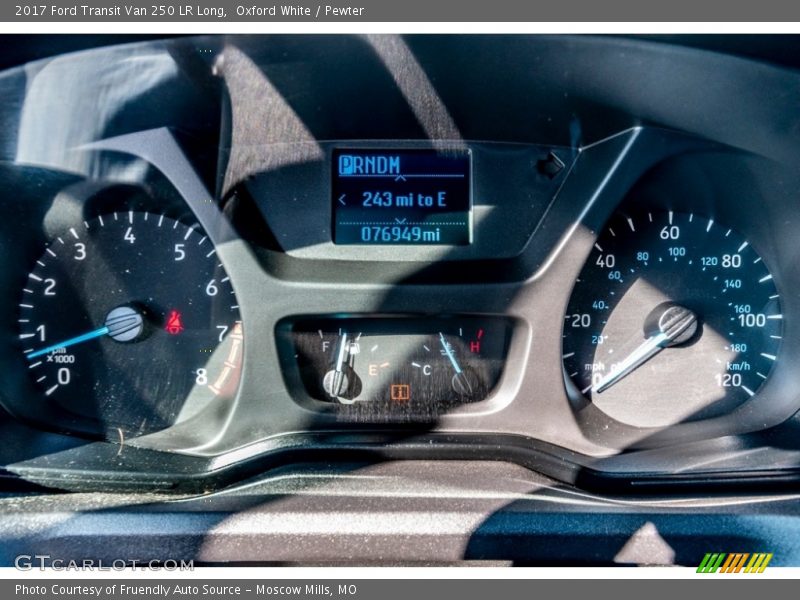 Oxford White / Pewter 2017 Ford Transit Van 250 LR Long