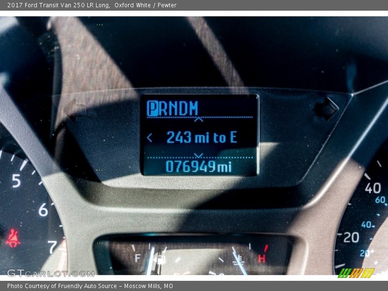 Oxford White / Pewter 2017 Ford Transit Van 250 LR Long