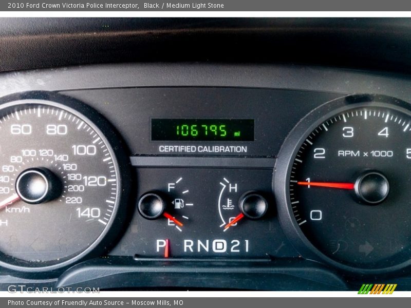 Controls of 2010 Crown Victoria Police Interceptor