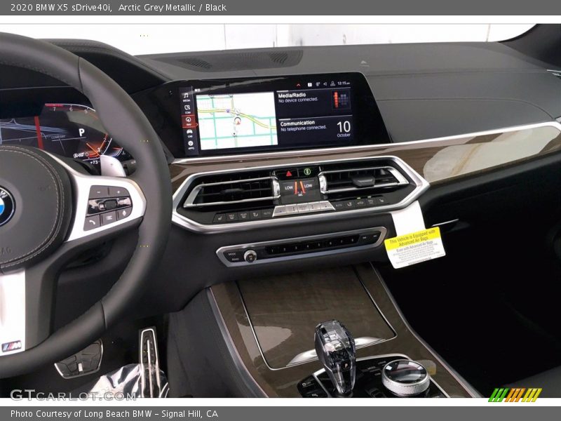 Arctic Grey Metallic / Black 2020 BMW X5 sDrive40i