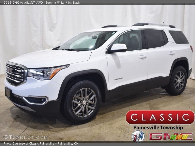 Summit White / Jet Black 2018 GMC Acadia SLT AWD