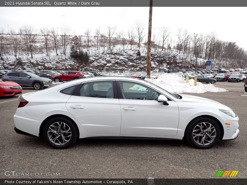 Quartz White / Dark Gray 2021 Hyundai Sonata SEL