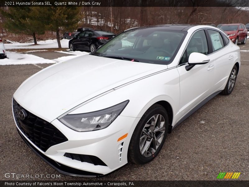 Quartz White / Dark Gray 2021 Hyundai Sonata SEL
