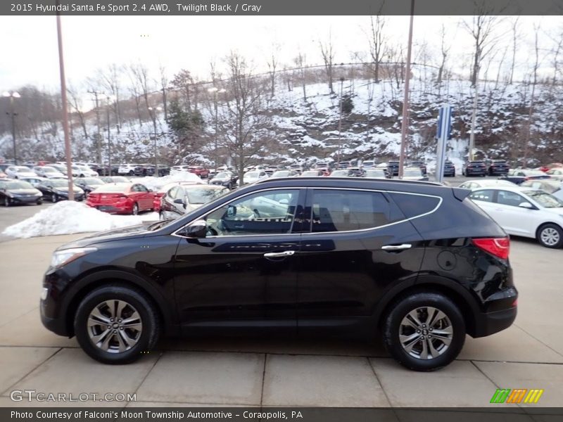 Twilight Black / Gray 2015 Hyundai Santa Fe Sport 2.4 AWD