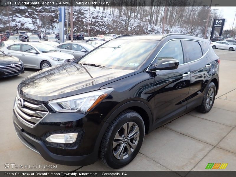 Twilight Black / Gray 2015 Hyundai Santa Fe Sport 2.4 AWD