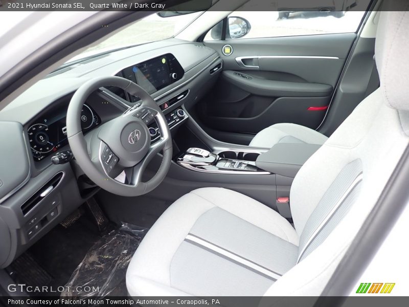 Quartz White / Dark Gray 2021 Hyundai Sonata SEL
