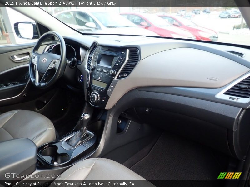 Twilight Black / Gray 2015 Hyundai Santa Fe Sport 2.4 AWD