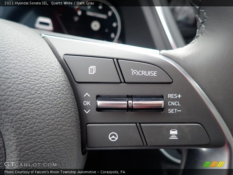 Quartz White / Dark Gray 2021 Hyundai Sonata SEL