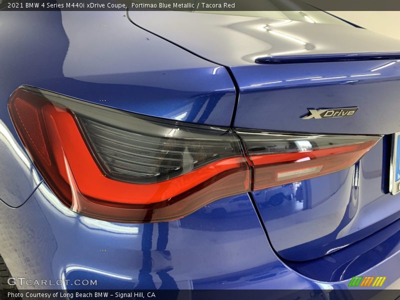 Portimao Blue Metallic / Tacora Red 2021 BMW 4 Series M440i xDrive Coupe