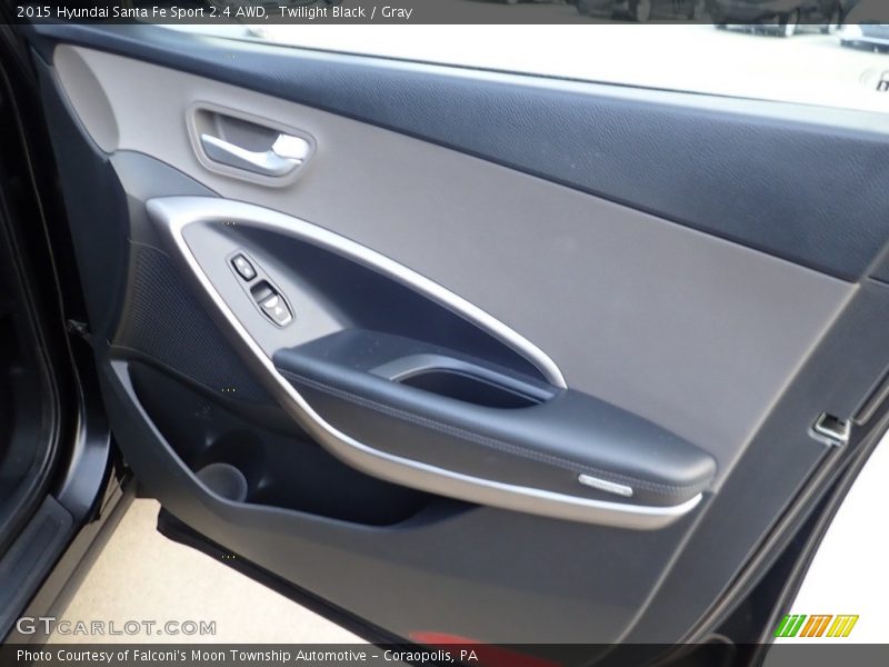 Twilight Black / Gray 2015 Hyundai Santa Fe Sport 2.4 AWD
