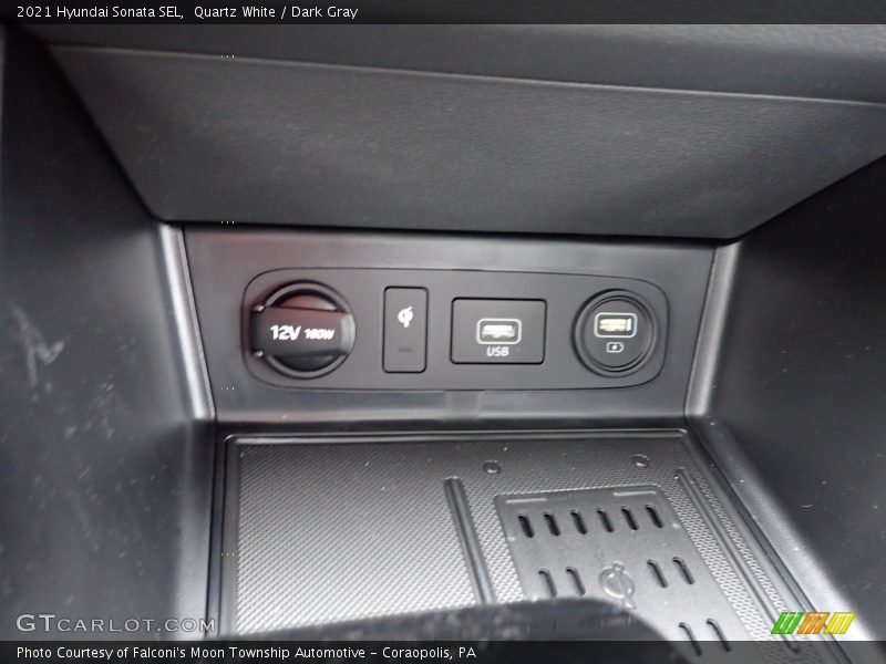 Quartz White / Dark Gray 2021 Hyundai Sonata SEL