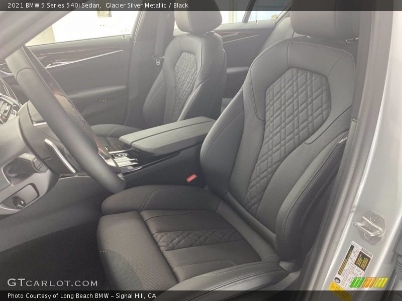 Glacier Silver Metallic / Black 2021 BMW 5 Series 540i Sedan