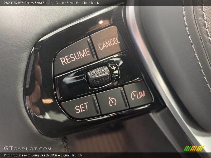 Glacier Silver Metallic / Black 2021 BMW 5 Series 540i Sedan