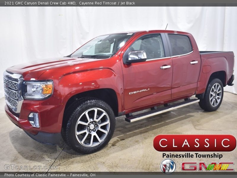 Cayenne Red Tintcoat / Jet Black 2021 GMC Canyon Denali Crew Cab 4WD