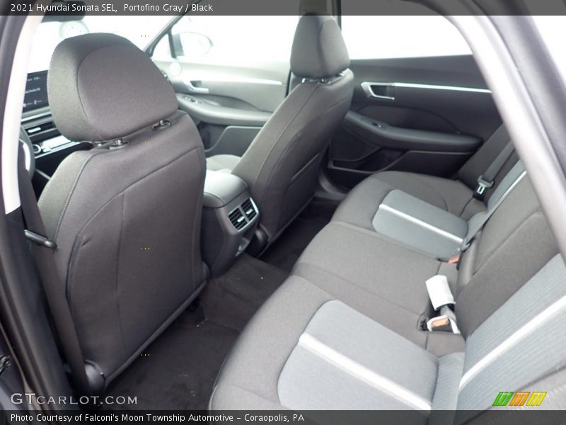 Portofino Gray / Black 2021 Hyundai Sonata SEL