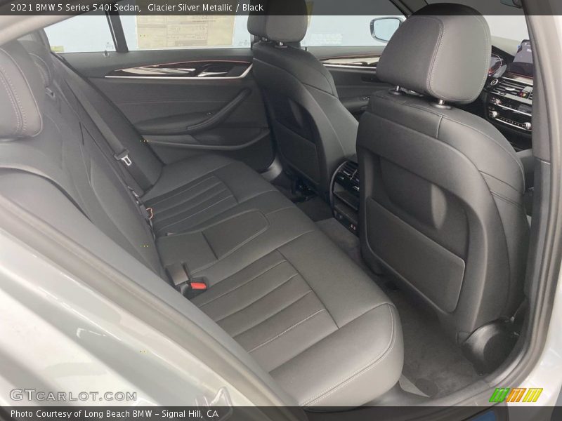 Glacier Silver Metallic / Black 2021 BMW 5 Series 540i Sedan