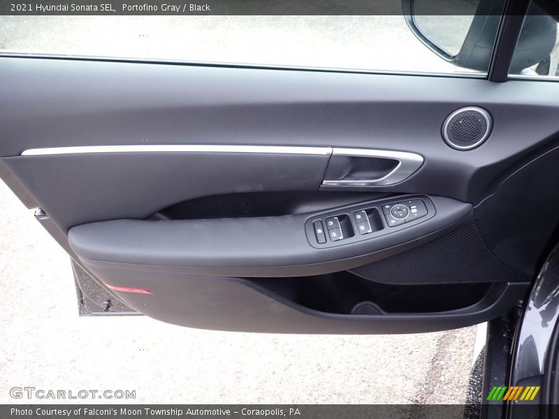 Portofino Gray / Black 2021 Hyundai Sonata SEL