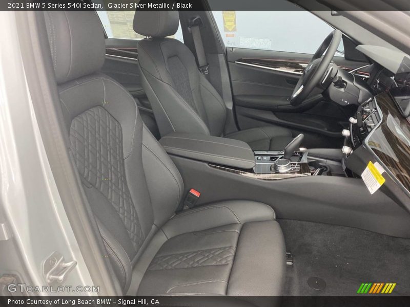 Glacier Silver Metallic / Black 2021 BMW 5 Series 540i Sedan