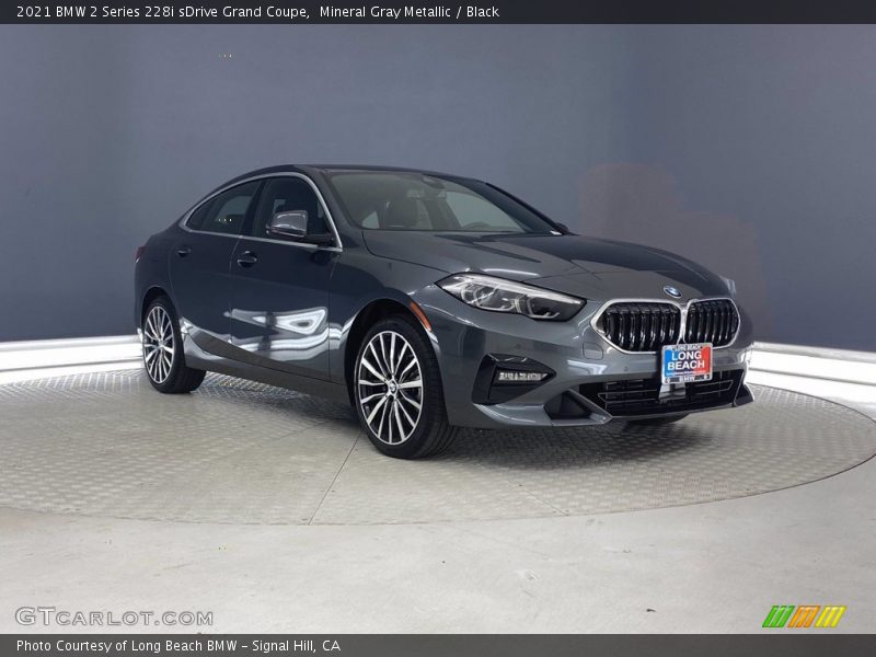 Mineral Gray Metallic / Black 2021 BMW 2 Series 228i sDrive Grand Coupe